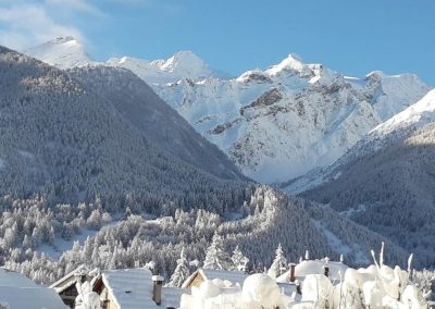 Vue sur le glacier chalet en location à le Monêtier les bains, Serre-Chevalier