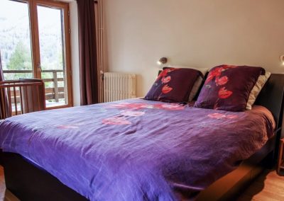 Chambre parentale 1er étage chalet en location à le Monêtier les bains, Serre-Chevalier