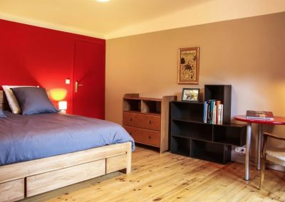 Chambre rouge 2ème étage chalet en location à le Monêtier les bains, Serre-Chevalier
